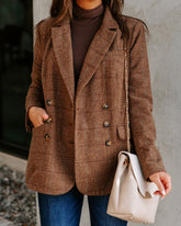 Glasgow Pocketed Herringbone Blazer Ins Street